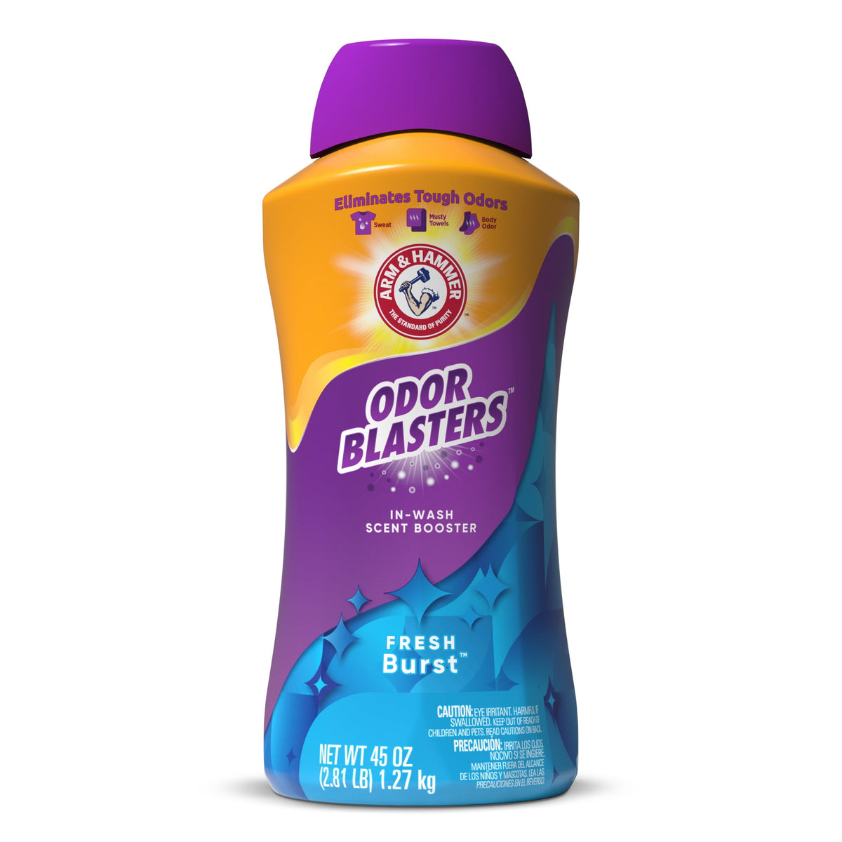 (4 pack) ARM & HAMMER Odor Blasters Laundry Scent Beads Alternative, Fresh Burst Scent, 45 Oz