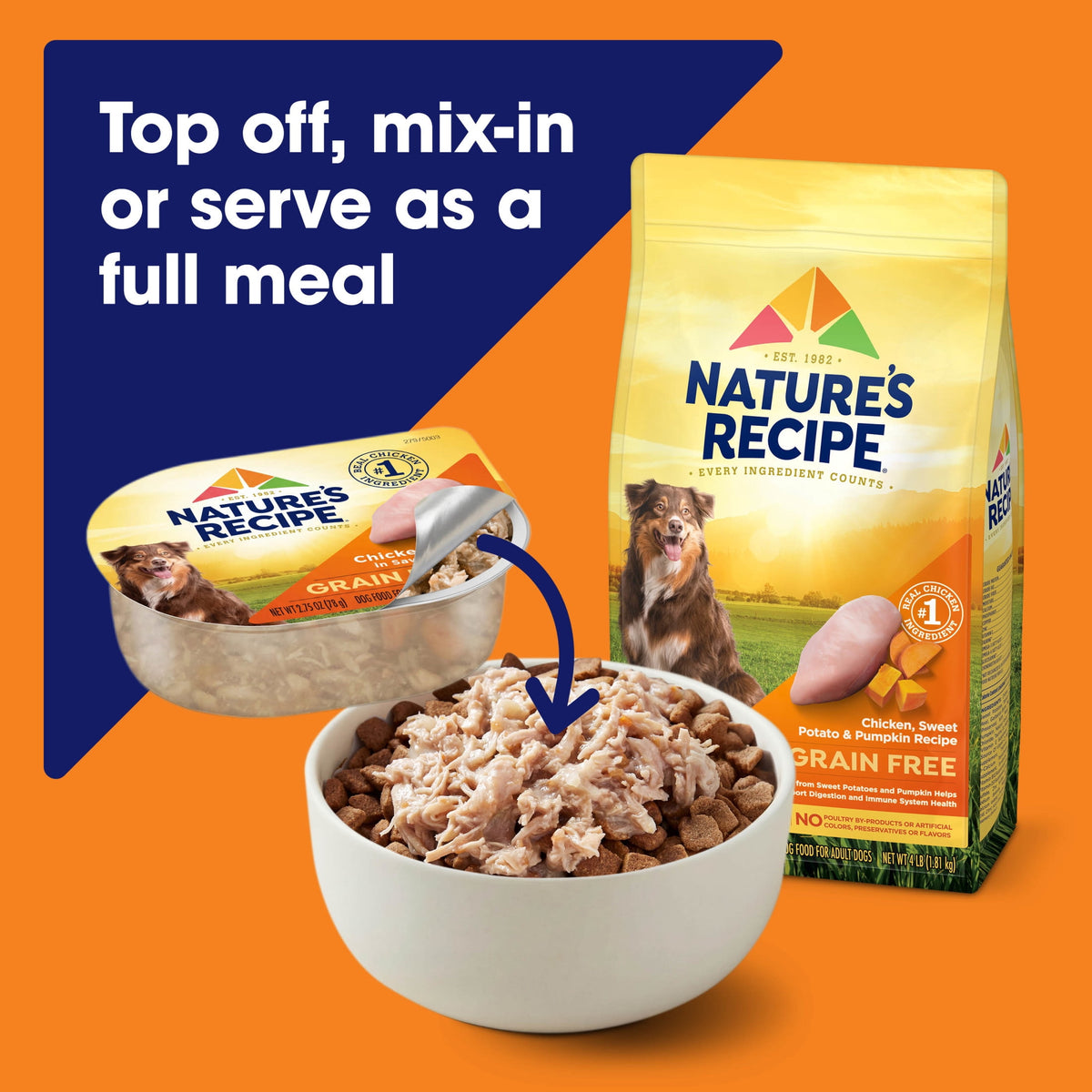 (3 pack) Nature's Recipe Savory Broth Grain Free Wet Dog Food Variety Pack, 2.75 oz Cups (12 Pack)