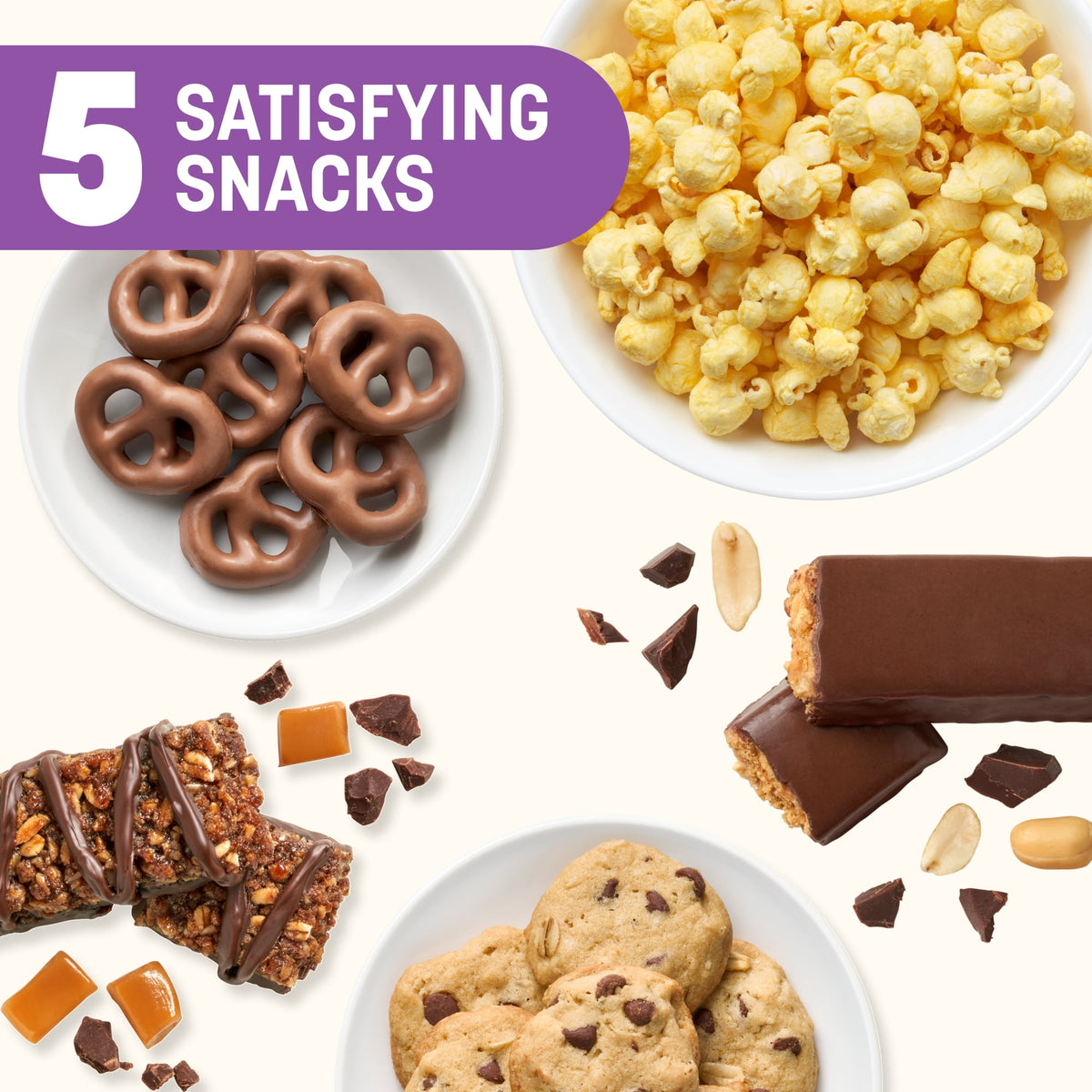 Nutrisystem 5-Day Weight Loss Variety Pack, Breakfasts, Lunches, and Snacks, 15 Count (Shelf-stable)