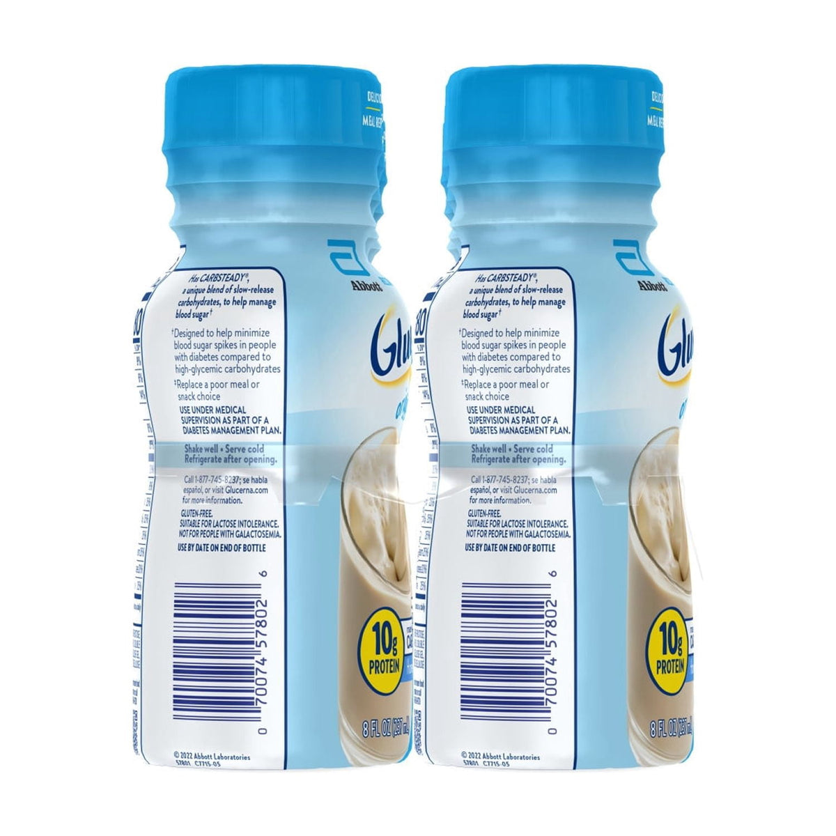 Glucerna Original Diabetic Protein Shake, Homemade Vanilla, 8 fl oz Bottle, 24 Count