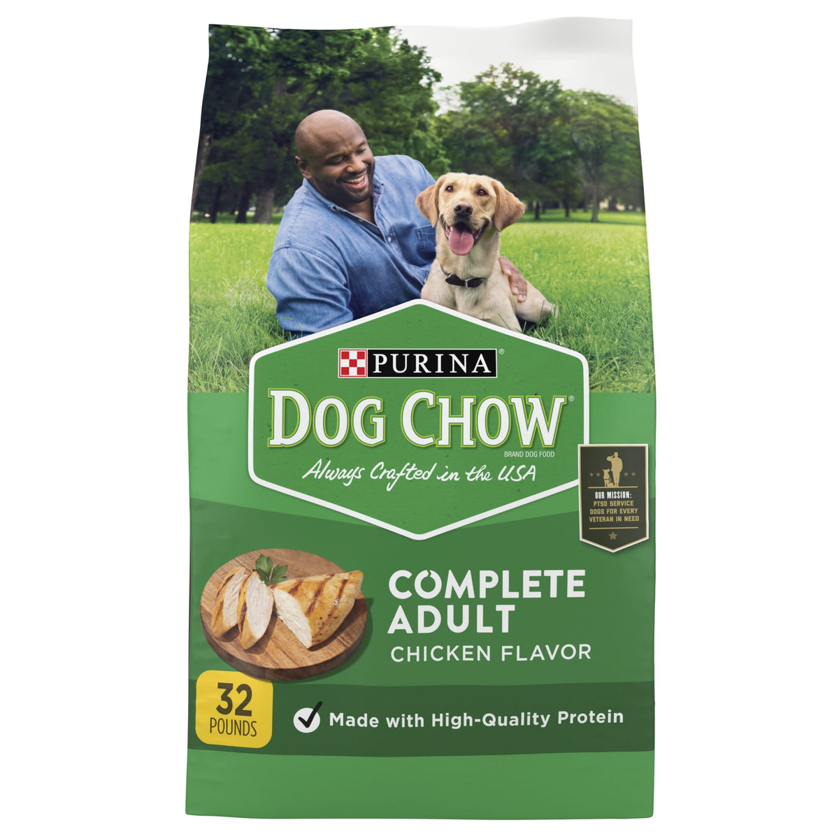 Purina Dog Chow Complete, Dry Dog Food for Adult Dogs High Protein, Real Chicken, 44 lb Bag