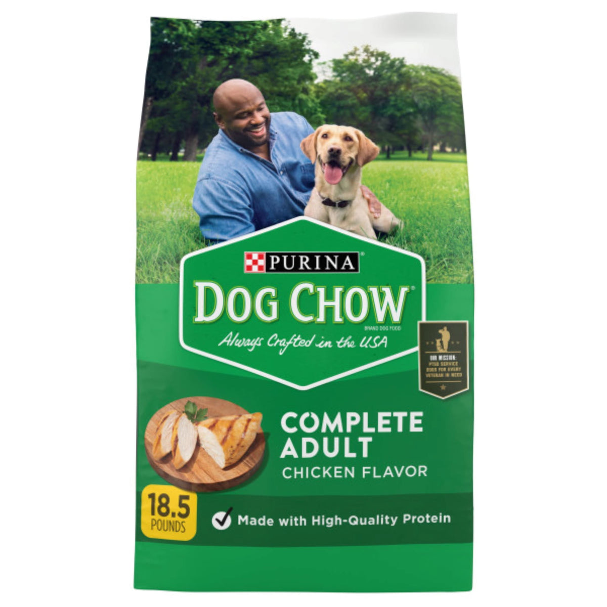 Purina Dog Chow Complete, Dry Dog Food for Adult Dogs High Protein, Real Chicken, 44 lb Bag