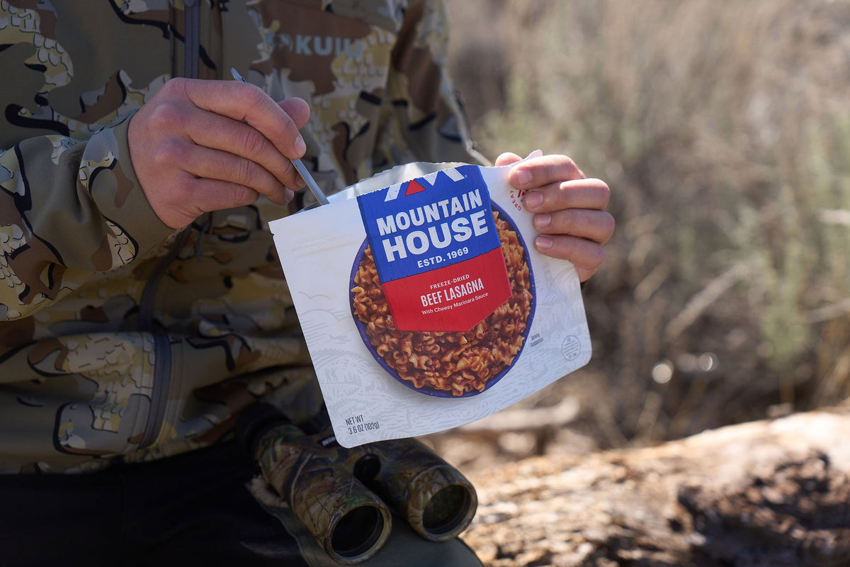 (4 pack) Mountain House Lasagna w/Meat Sauce, Freeze-Dried Camping & Backpacking Food, 2 Serving
