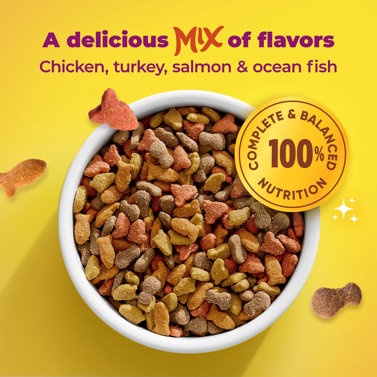 (2 pack) Meow Mix Original Choice Dry Cat Food, All Life Stages, Chicken, Turkey, Salmon & Ocean Fish Flavors, 30 lb Bag