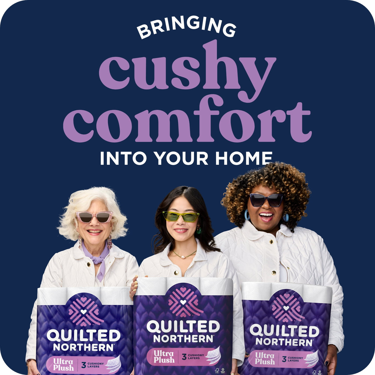 Quilted Northern Ultra Plush 3-Ply Toilet Paper, 30 Mega Rolls, 255 Sheets per Roll