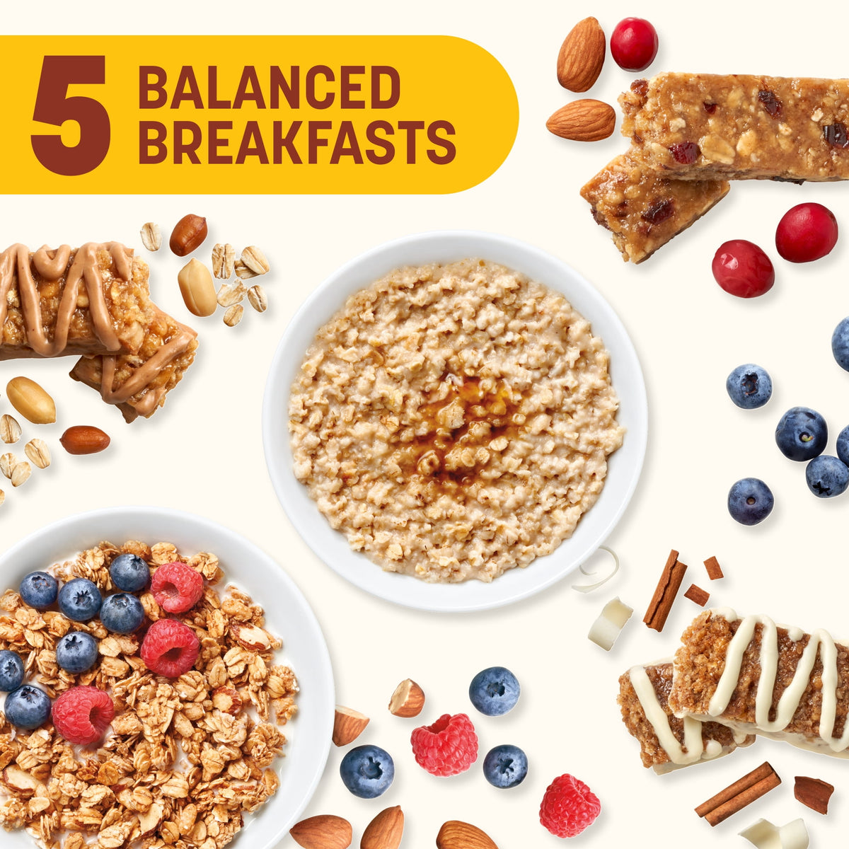 Nutrisystem 5-Day Weight Loss Variety Pack, Breakfasts, Lunches, and Snacks, 15 Count (Shelf-stable)