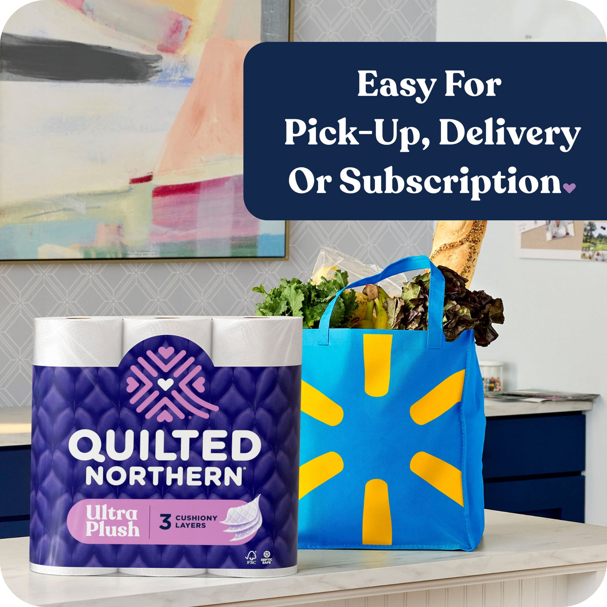 Quilted Northern Ultra Plush 3-Ply Toilet Paper, 30 Mega Rolls, 255 Sheets per Roll