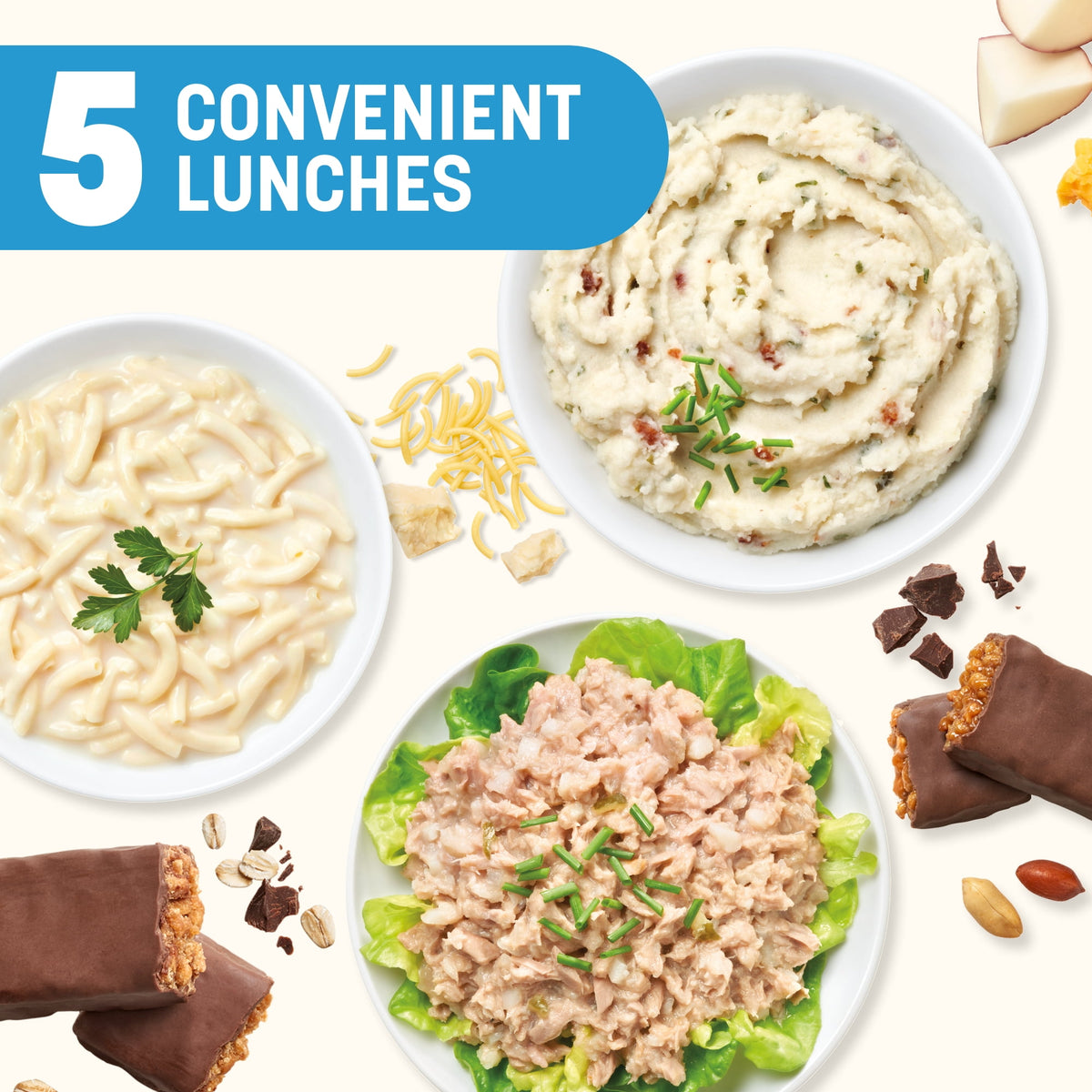 Nutrisystem 5-Day Weight Loss Variety Pack, Breakfasts, Lunches, and Snacks, 15 Count (Shelf-stable)