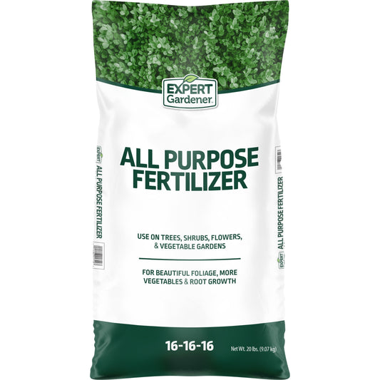 Expert Gardener All Purpose Plant Food Fertilizer, 16-16-16, 20 lb
