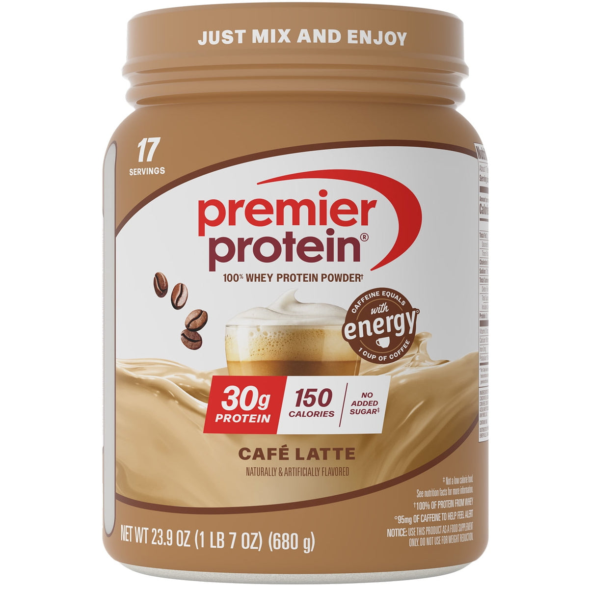 Premier Protein 100% Whey Protein Powder, Chocolate Milkshake, 30g Protein, 24.5 oz, 1.5 lb