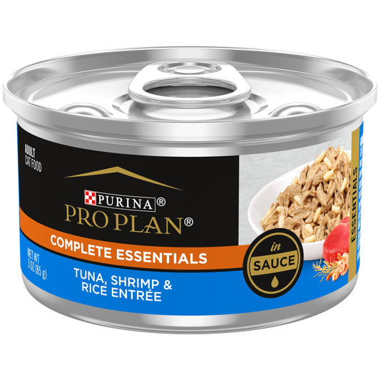 Purina Pro Plan, High Protein Tuna, Shrimp & Rice, Wet Cat Food, 3 oz Cans, 24 Pack