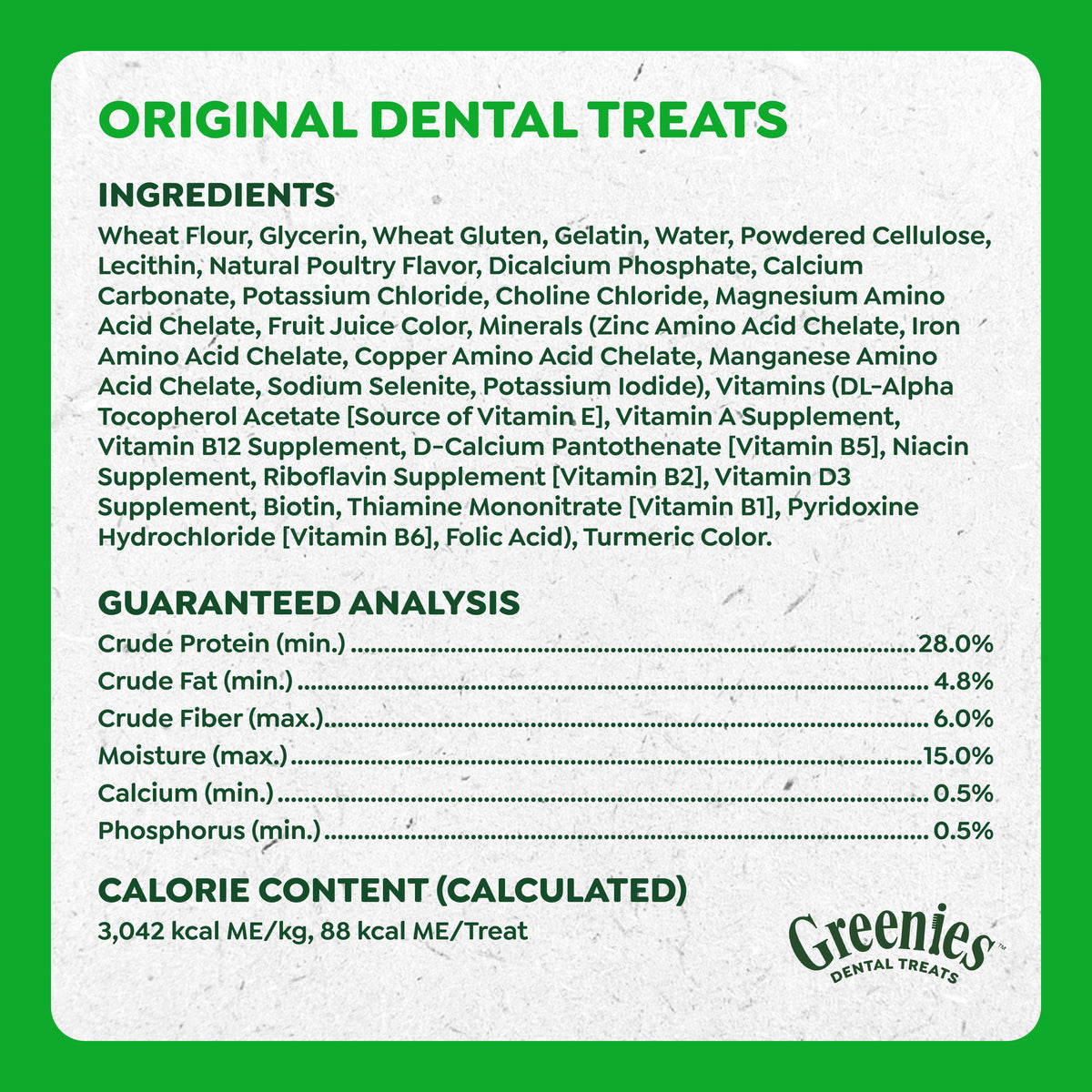 GREENIES Original Flavor Natural Dental Treat Chews for Medium-Sized Adult Dogs, 54 oz. Pack