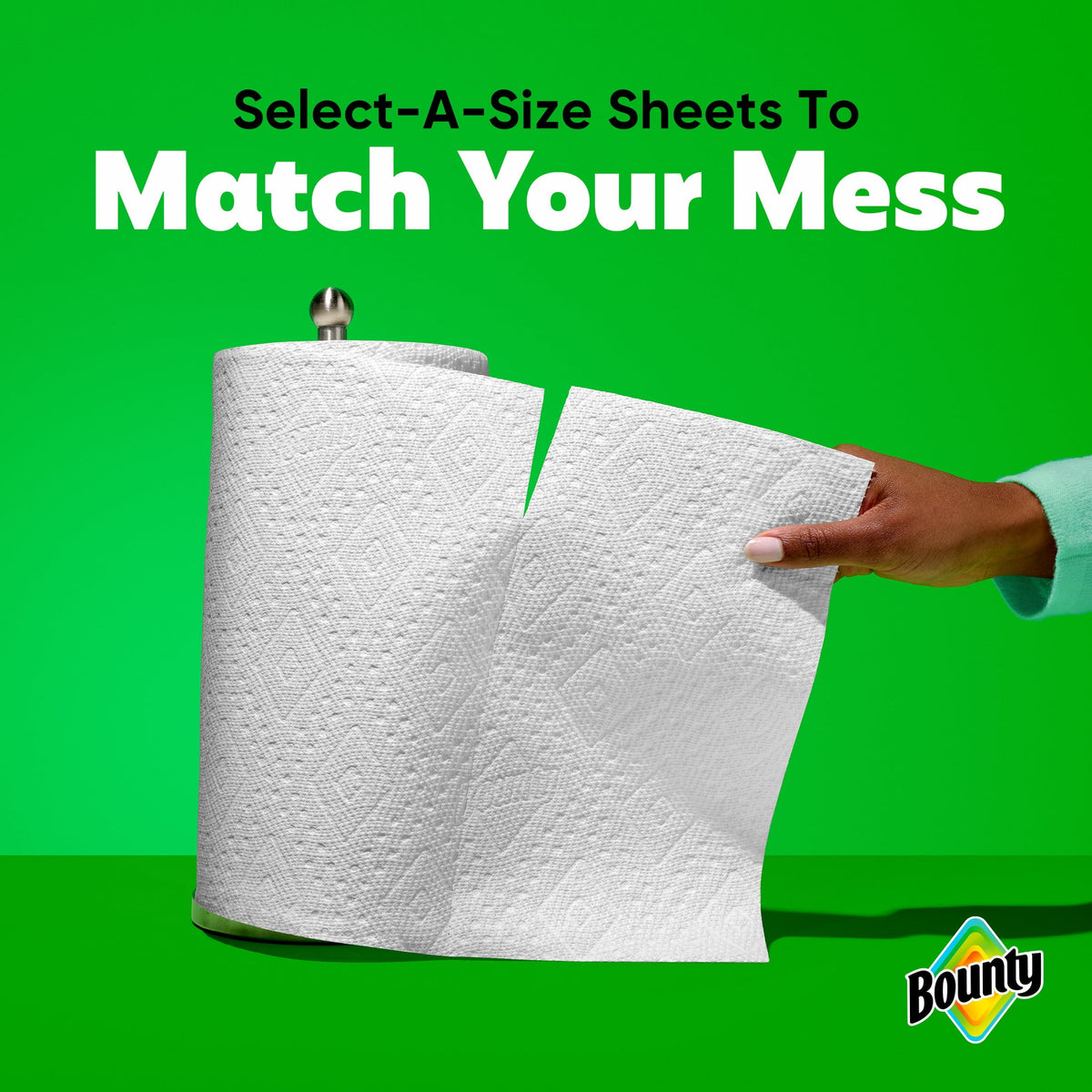 Bounty Paper Towels Select-A-Size White, 10 Triple Rolls, 123 Sheets Per Roll